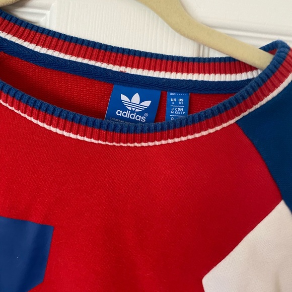 ADIDAS ORIGINALS Red White & Blue Sweatshirt - Picture 2 of 3